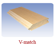 <h1>V-Match</h1>
			This reversible design allows for unlimited uses.  The centermatch is often used for flooring or subflooring and the V-Joint is mostly for panelling and ceiling finishes.
			Sometimes you can do two applications at once with this multi-use design.<br />
			 
      <table summary=" " class="datatable">
        <caption></caption>
        <tr> 
          <th scope="col">Item Code</th> 
          <th scope="col">Nominal Size</th>
          <th scope="col">Actual Coverage</th>
          <th scope="col">Stock Grades</th>
        </tr>
        <tr>          
          <td class="middle">4-6</td>
		  <td class="middle">2 X 6</td>
          <td class="middle">1 7/16" X 5 1/4"</td>
          <td class="middle">Premium, Cottage</td>
        </tr>
        <tr>
          <td class="middle">4-8</td>
		  <td class="middle">2 X 8</td>
          <td class="middle">1 7/16" X 7 1/4"</td>
          <td class="middle">Premium, Cottage</td>
        </tr>
		</table><br />
*Custom requests can be special ordered